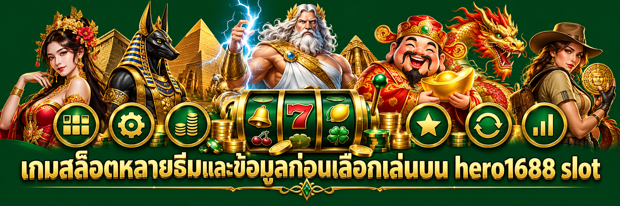 เกมสล็อตหลายธีมและข้อมูลก่อนเลือกเล่นบน hero1688 slot