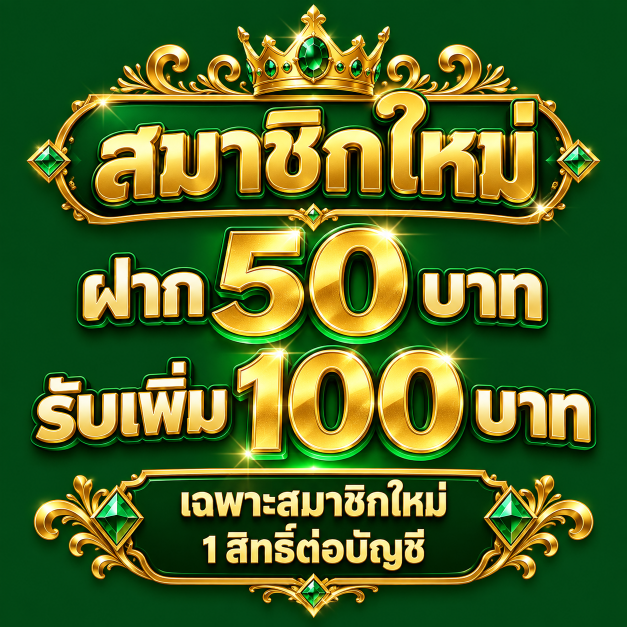 โปรโมชั่น hero1688 สมาชิกใหม่ ฝาก 50 บาท รับเพิ่ม 100 บาท